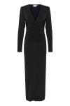 Gestuz - Kjole - OdaGZ LS Long Slit Dress - Black
