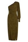 Gestuz - Kjole - OdaGZ P One Shoulder Dress - Butternut Leo
