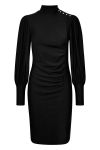 Gestuz - Kjole - RifaGZ Button Puff Dress - Black