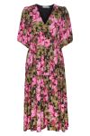 Gestuz - Kjole - Taralyn Wrap Dress - Artistic Pink Flower