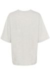 Gestuz - T-shirt - LuelleGZ Tee - Light Grey Mélange