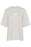 Gestuz - T-shirt - LuelleGZ Tee - Light Grey Mélange