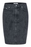 Gestuz - Nederdel - Dena HW Mini Skirt - Washed Black