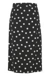 Gestuz - Nederdel - Fjola Skirt - Black w/Grey Dot