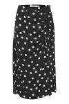 Gestuz - Nederdel - Fjola Skirt - Black w/Grey Dot