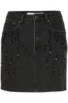 Gestuz - Nederdel - SimilinaGZ Short Skirt - Dark Grey Washed