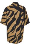 Gestuz - Skjorte - Bothilde SS Shirt - Maxi Zebra Tiger's Eye