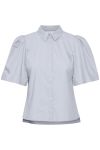 Gestuz - Skjorte - Halio SS Shirt - Xenon Blue