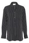 Gestuz - Skjorte - FrylaGZ P LS Shirt - Black Pinstripe