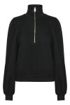 Gestuz - Sweat - Nankita Zipper Sweatshirt - Black