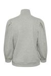 Gestuz - Sweat - Nankita Zipper Sweatshirt - Light Grey Melange