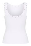 Gestuz - Top - DrewGZ Eyelet Tank Top - Bright White
