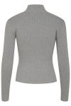 Gestuz - Bluse - YasmiaGZ Zipper Pullover - Grey Melange