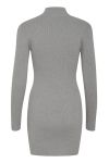 Gestuz - Kjole - YasmiaGZ Zipper Short Dress - Grey Melange