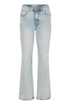 Gestuz - Jeans - AcidaGZ HW Straight Jeans - Light Blue Acid Wash
