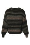 Noella - Strik - Gio Knit Sweater - Brown Grey Mix