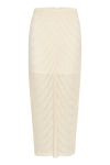 Gestuz - Nederdel - GliraGZ HW Long Skirt - Butter Yellow Sequins