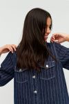 Global Funk - Kjole - Mira-G Dress - Navy Pinstripe