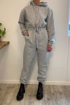 Global Funk - Jumpsuit - Alvia - Medium grey Melange