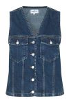 Global Funk - Vest - Seth - Dark Blue Stone Wash