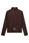 H2O - Bluse - R&D MKxH2O High Neck - Dark Brown
