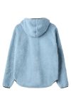 H2O - Jakke - Langli Hooded Pile Jacket - Stone Blue