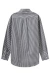 H2O - Skjorte Rønne Essential Pajamas L/S Shirt - Black/White Stripe