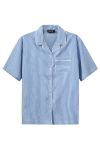 H2O - Skjorte - Rønne Essential Pajamas Shirt - Blue/White Stripe