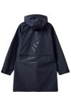 H2O- Regnjakke - Basic Rømø LW Rain Long Jacket - Navy
