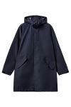 H2O- Regnjakke - Basic Rømø LW Rain Long Jacket - Navy