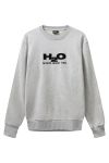 H2O - Sweatshirt - Logo Sweat O'neck - Lt. Grey Mel/Black