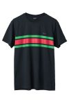 H2O - T-shirt - Basic Gilleleje Tee - Navy/Green/Red