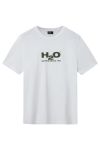 H2O - T-shirt - Logo Tee - White/Army