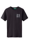 H2O - T-shirt - Lyø Organic Tee - Black/Dark Grey