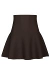 Neo Noir - Nederdel - Hanna Smooth Knit Skirt - Dark brown