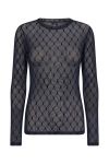 Hype The Detail - Bluse - Mesh Blouse - Navy