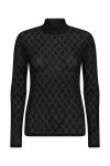 Hype The Detail - Bluse - Mesh Turtle Neck - Sort