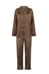 Hype The Detail - Nattøj - Satin Pyjamas - Brun