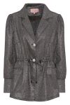Hunkøn - Blazer - Estelle String Jacket Soft - Black Glitter
