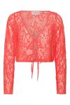 Hunkøn - Bluse - Birgitta Tie Blouse - Red