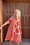 Hunkøn - Kjole - Dawn Dress - Red Daisy
