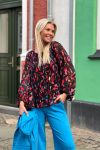 Ichi - Bluse - IH Nalla LS - Poppy Red Print Mix