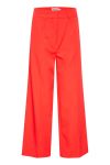 Ichi - Bukser - IH Kate Sus Office Wide Pants - Poppy Red