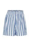 Ichi - Shorts - IH Ezoma SHO - Little Boy Blue Stripe Pattern
