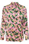 Ichi - Skjorte - IX Nalan Shirt2 - Winetasting Pink Flower Print