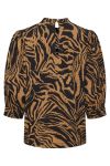 Ichi - Bluse - IH Sirikke MS - Tannin Animal