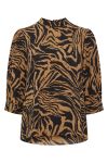 Ichi - Bluse - IH Sirikke MS - Tannin Animal