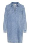 Ichi - Kjole - Bonnies - Light blue washed