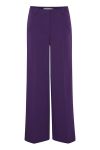 Ichi - Bukser - IH Lexi Wide Pants - Violet Indigo