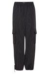 Ichi - Bukser - IX Kecia Striped Pant - Meteorite Pinstripe
